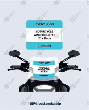 Adesivo tecnico parabrezza moto