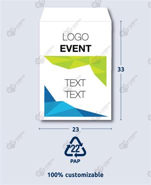 Busta a sacco 22x33cm stampa 1 lato
