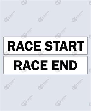 Segnaletica inizio/fine corsa ciclistica