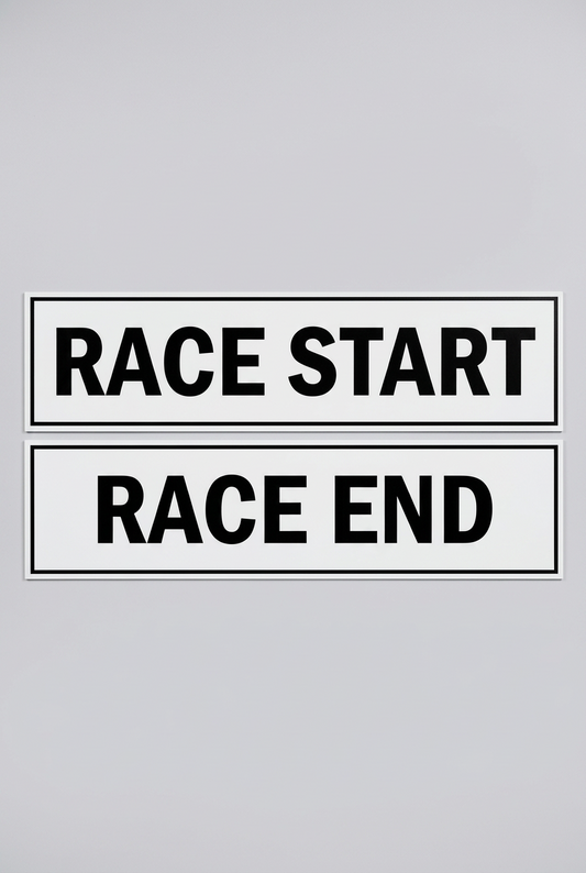Segnaletica inizio/fine corsa ciclistica