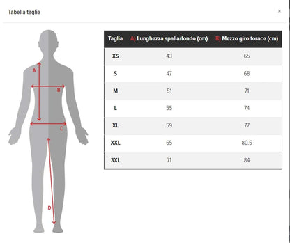 Tabella Taglie Active-T