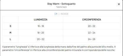 Stay Warm – Sottoguanto