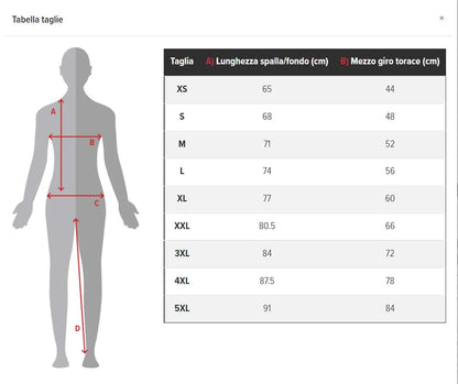 Tabella Taglie New Classic-T