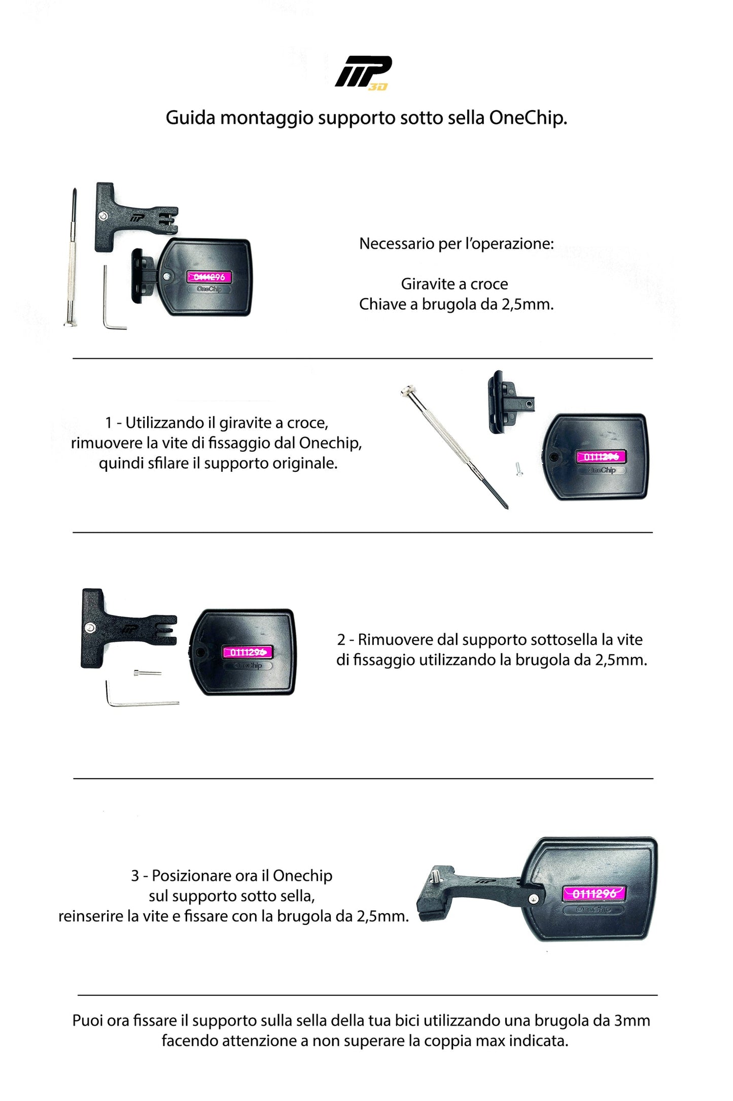 Supporto per OneChip Sottosella